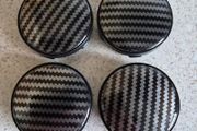 Carbon fiibre look centre caps (60mm) FREE POST