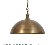 brass pendant light from Eaton and boru