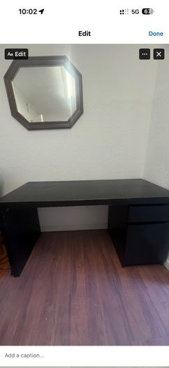 Black Office Desk