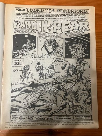 Comic: 'Savage Sword of Conan' no. 9 (May 3,1975)