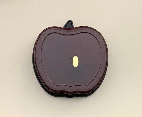 Vintage Japanese Apple-shaped Coaster Set 1970s