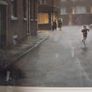 Marc Grimshaw - Original Pastel of - Children In A Rainy Street - Signed Image 4