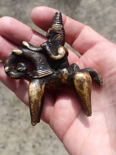 2 X Sokoto 19th Century Bronze Talisman Figures