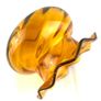 Vintage Amber glass bowl Image 5