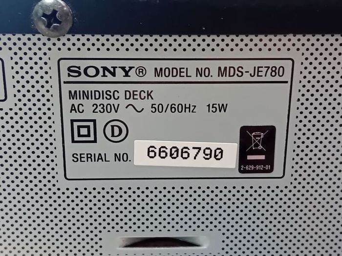 Sony Mini Disc MDS-JE780