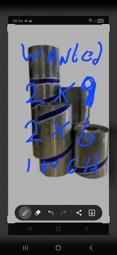 2 ..x 9. 2.x 6 inch lead wanted