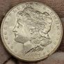 USA United States Silver 1887 Morgan Dollar Beautiful Uncirculated Lustrous Superb! Image 2