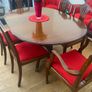 Complete dining room and living room mahogany set Image 4