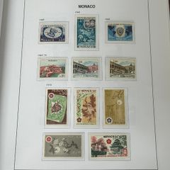 Stamp Collection Monaco 1970-1979 Pages DAVO