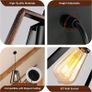 Retro Pendant Ceiling Light E27 Industrial Triangle Metal Light for Kitchen, Bedroom, Living Room, Dining Room (FREE POSTAGE) Image 3