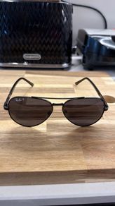 Brand New RayBan RB8225 Polarised Titanium Aviators Mint