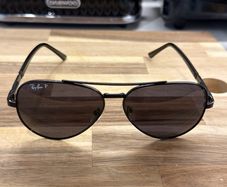 Brand New RayBan RB8225 Polarised Titanium Aviators Mint