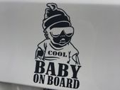 Cool Baby On Board Cool Dude Sticker for car decal vinyl