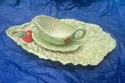 Salad Plate &amp; Jug - Carlton ware