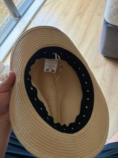 Italian Made Straw Summer Hat  Size 61