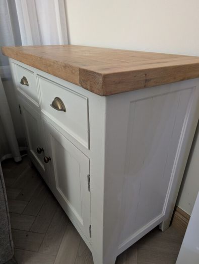 solid oak side unit