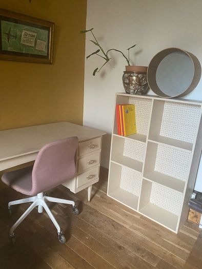Beautiful Midcentury white desk