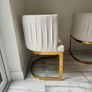 Cream and gold armchairs Image 5