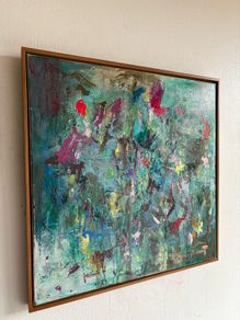 Large Original Floral  Painting Irish abstract art Warm Aesthetic