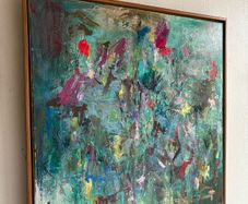 Large Original Floral  Painting Irish abstract art Warm Aesthetic