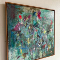 Large Original Floral  Painting Irish abstract art Warm Aesthetic