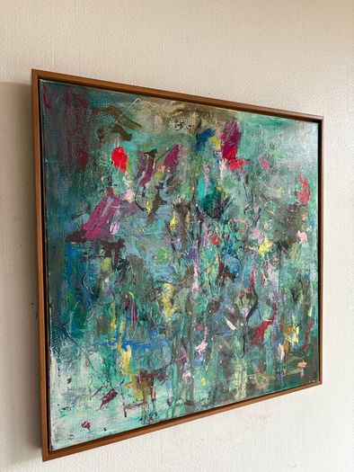 Large Original Floral  Painting Irish abstract art Warm Aesthetic