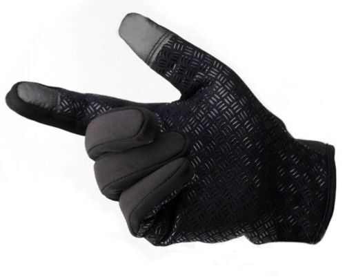 Thermal Cycling Gloves Waterproof Touchscreen Black