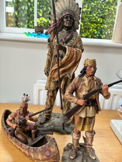 Job Lot of Native American Statues.