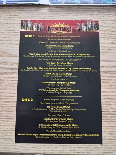 WWE - Wrestlemania 35 (15) 3 Disc