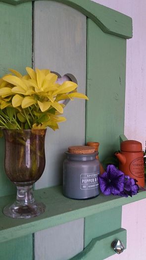 Rustic Floating Shelf / Coat Rack with hooks.