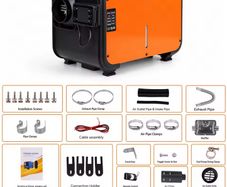 12V 5-8Kw Air Diesel Heater with LCD Switch Portable Remote Control Car Heater Low Noise Suitable for Truck Boat Trailer Bus