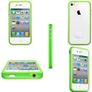 iPhone 4/ 4S Bumper Case Hard Plastic Rubber with Metal Buttons for Apple Iphone 4/4S Free Screen Protector Front Back Image 2