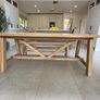 Dining table bench and chairs Image 3