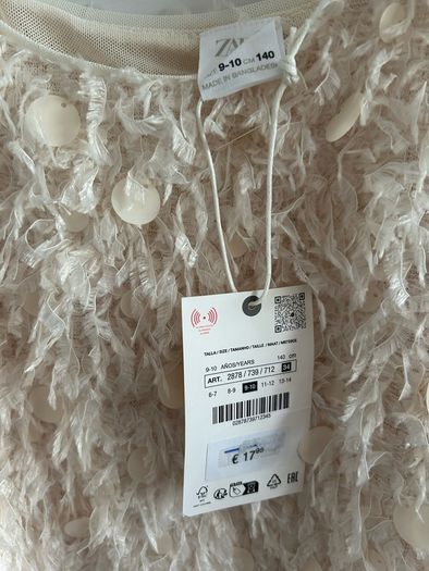 9-10y Zara Top Bnwt