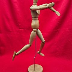 Old Wooden Mannequin , Cool Decoration , 45 cm tall