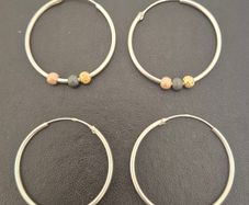 Sterling Silver Hoops