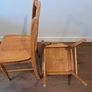 4 x Malaysian oak chairs Image 2