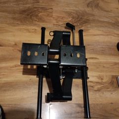 heavy duty wall bracket tilts , folds , extends perfect for moving tvs in an out and to any side