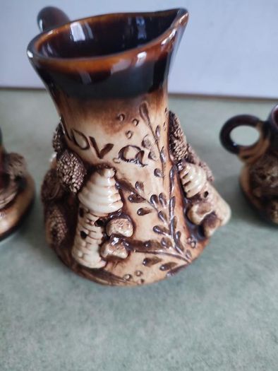 Maldivian Pottery Turkish set, ORIENS, Castle, 600ml, 200ml, Ceramic, Beige/Brown, 3 pieces