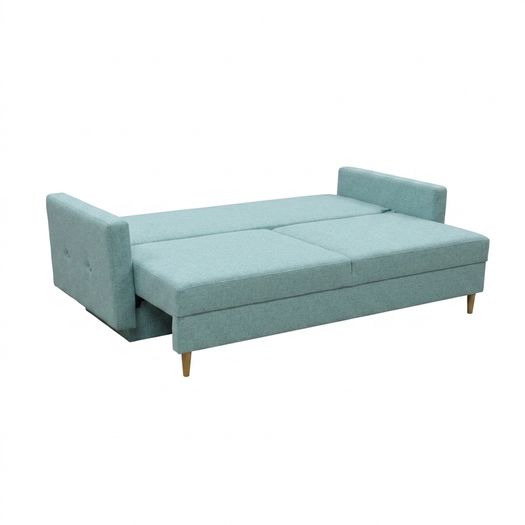 Sofa Bed. Sleeping fuction with Storage container. Comfortable sleep for your guests. High quality materials. Impeccable condition. Decorative pillows included.