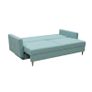 Sofa Bed. Sleeping fuction with Storage container. Comfortable sleep for your guests. High quality materials. Impeccable condition. Decorative pillows included. Image 6