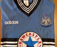 Newcastle United 1996/97 Adidas Away Jersey Adult Medium