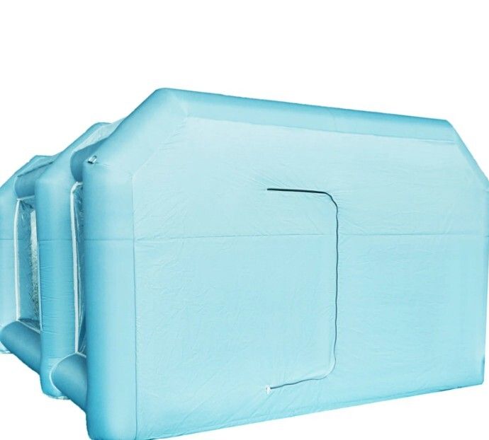 Inflatable Spray Booth Tent  Professional Paint Booth with Dual Blowers & Air Filtration