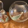 Crystalex Bohemia Glass Rose Bowl and Bell Image 3
