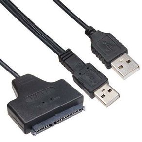 SATA to USB Cable USB 2.0 to Sata 7+15 22 Pin Adapter External USB Power Supply For 2.5'' Ssd Hdd Hard Disk Drive HDD Converter