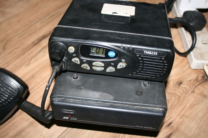 Tait TM8235 VHF 174-225 MHz - 2 Way Portable Radio and Tait T2000 Desktop Power Supply For Base Radio
