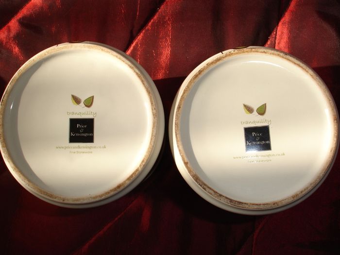 Unused Price and Kensington  Tranquility Green  Tea/Coffee Ceramic  Jars.