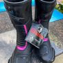 Motorbike Helmet Bogotto & Bela Stripe Racing Boots. Image 6