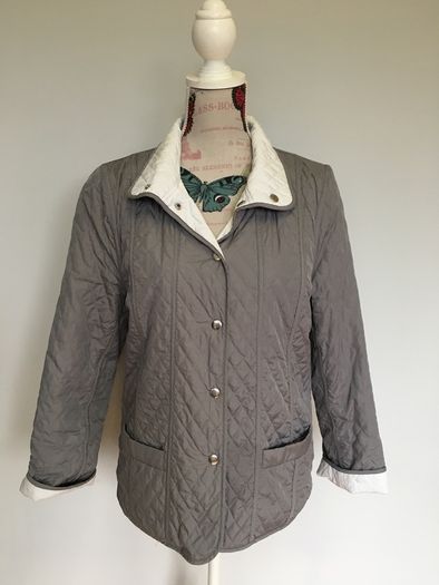 Ladies reversible grey - white jacket