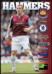 2006 West Ham United v Chelsea - Barclays Premier League Programme
